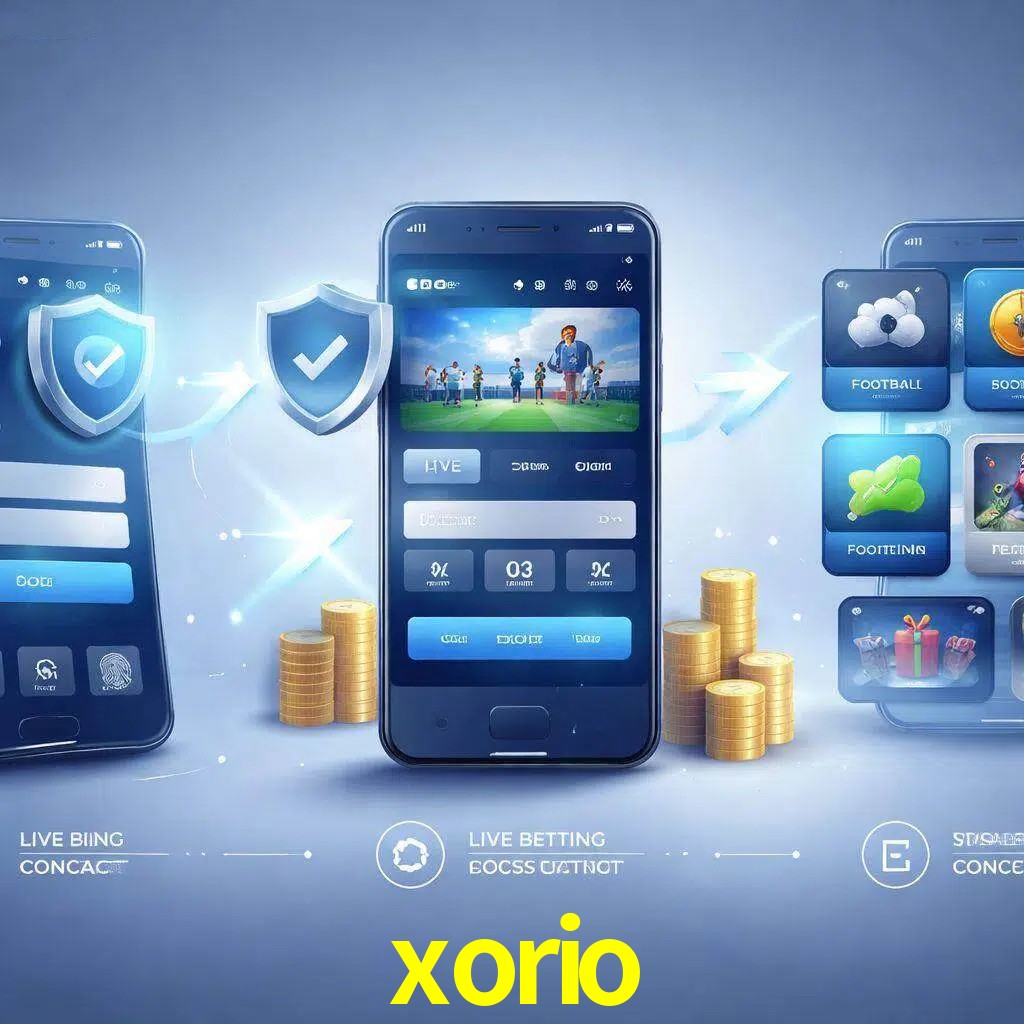 Pasos de acceso a la app xorio en pantalla de teléfono móvil